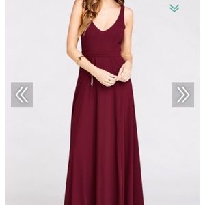 Show me your mumu Merlot Jenn Maxi dress